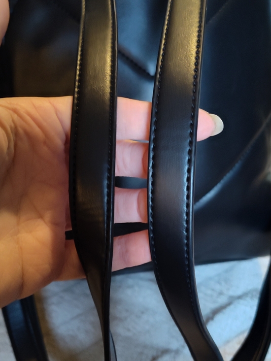 NWOT! GUESS Embossed Logo Black Leather Backpack main image 9
